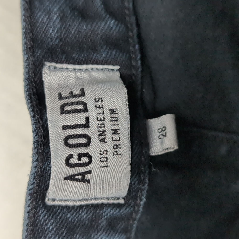 Agolde Remy High Rise Straight Leg Jeans With Button Fly In Satellite - Picture 5 of 7